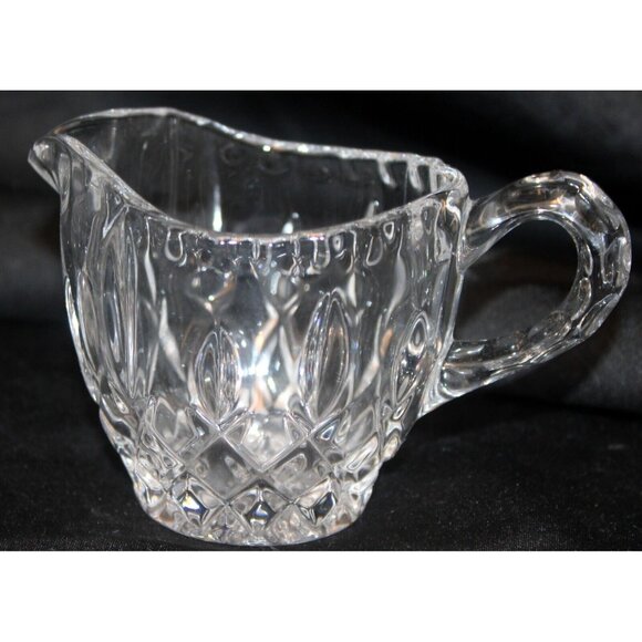 Vtg Gorham King Edward Collection Sugar & Cream Set C455 Glass Lead Crystal Lid - Picture 5 of 12